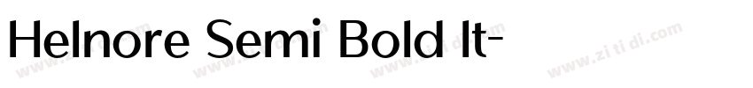Helnore Semi Bold It字体转换 Helnore Semi Bold It字体转换